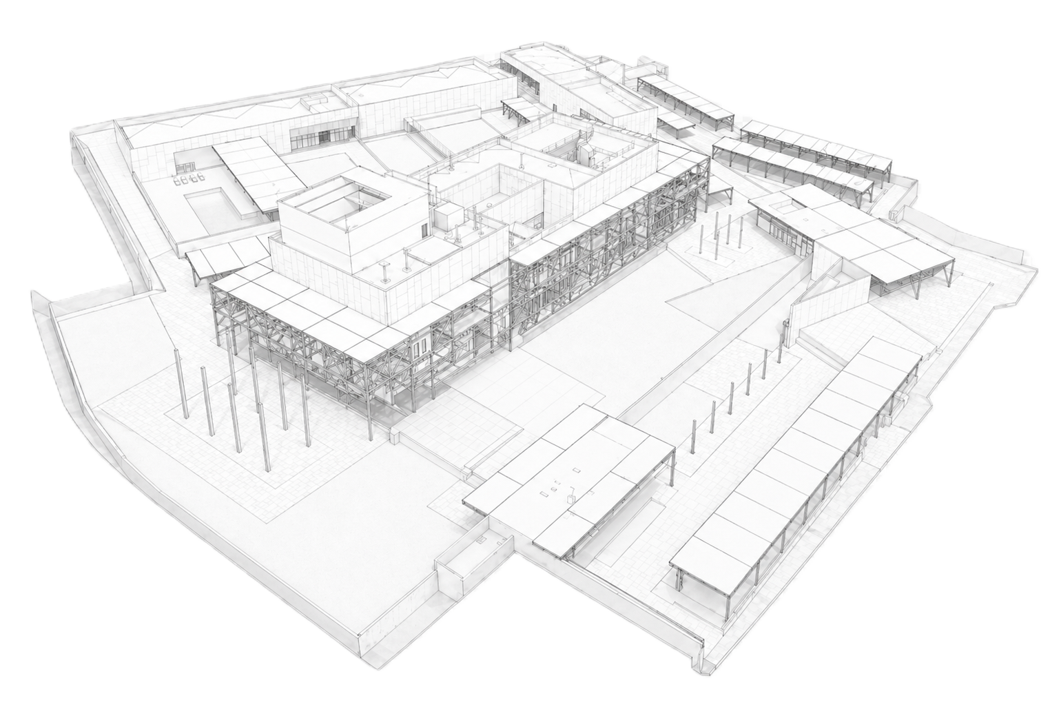 Modelo arquitectónico As-Built en líneas técnicas